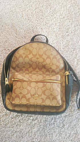 Coach signature small zip - signature,